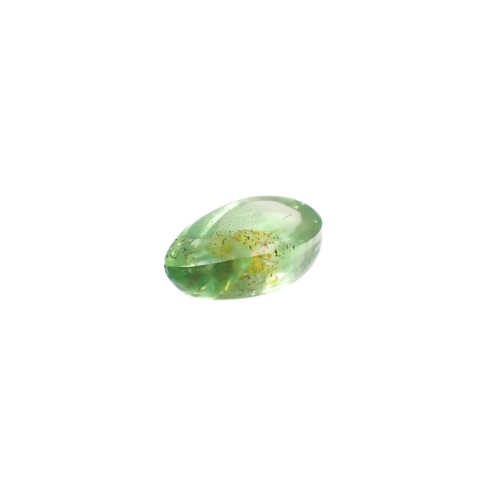 バイカラーツァボライト(宝石名グリーン グロッシュラー・ガーネット)タンザニア産 0.97ct 識別済[240928892]7x4.9mm前後
