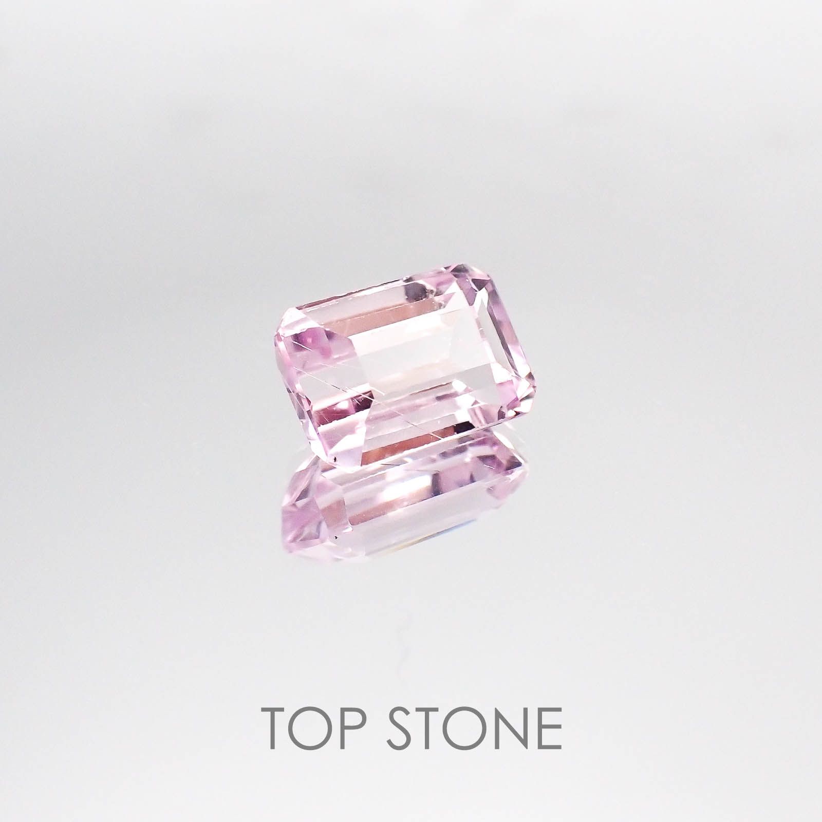 クンツァイト(宝石名クンツァイト) アフガニスタン産 3.45ct 識別済[20084359]9.9×7mm前後
