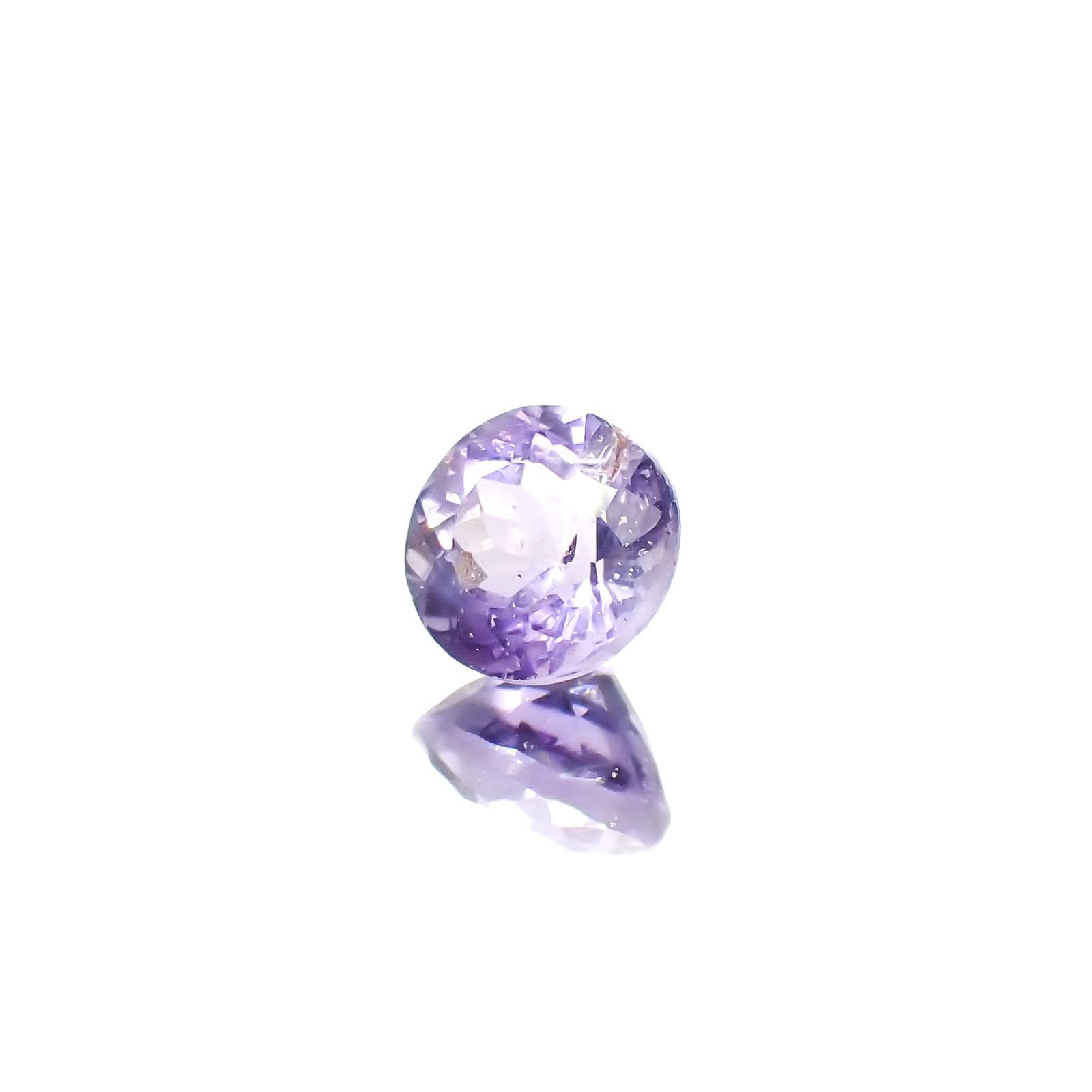 マリアライト(宝石名パープル・スキャポライト)スリランカ産 0.48ct 識別済[240326980]4.9x4.8mm前後