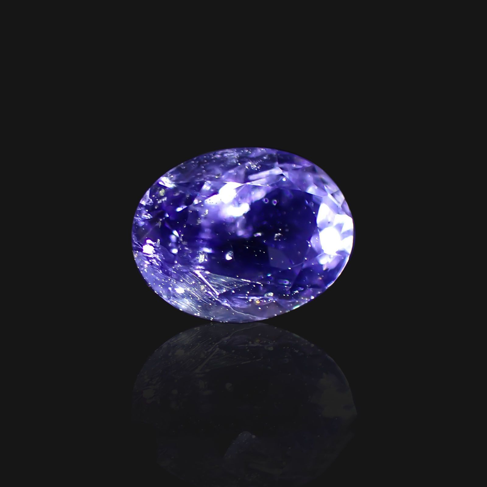 アイオライトサンストーン(宝石名アベンチュリン・アイオライト)インド/ブラジル産 1.75ct 識別済[231224427]9x6.9mm前後