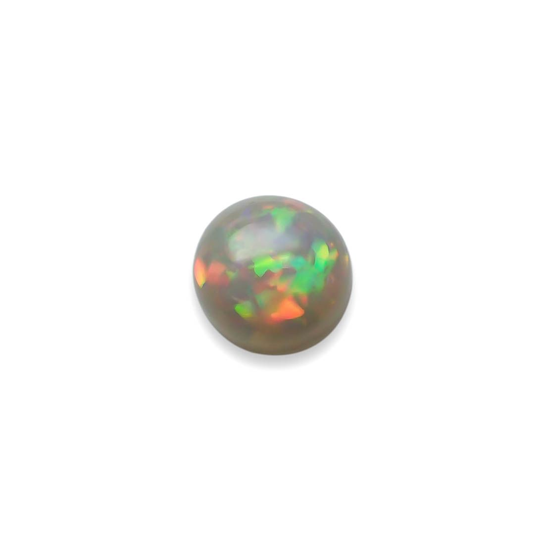 ブラックオパール(宝石名オパール/加熱処理)エチオピア産 8.54ct 識別済[240226261]14.8x14.3mm前後