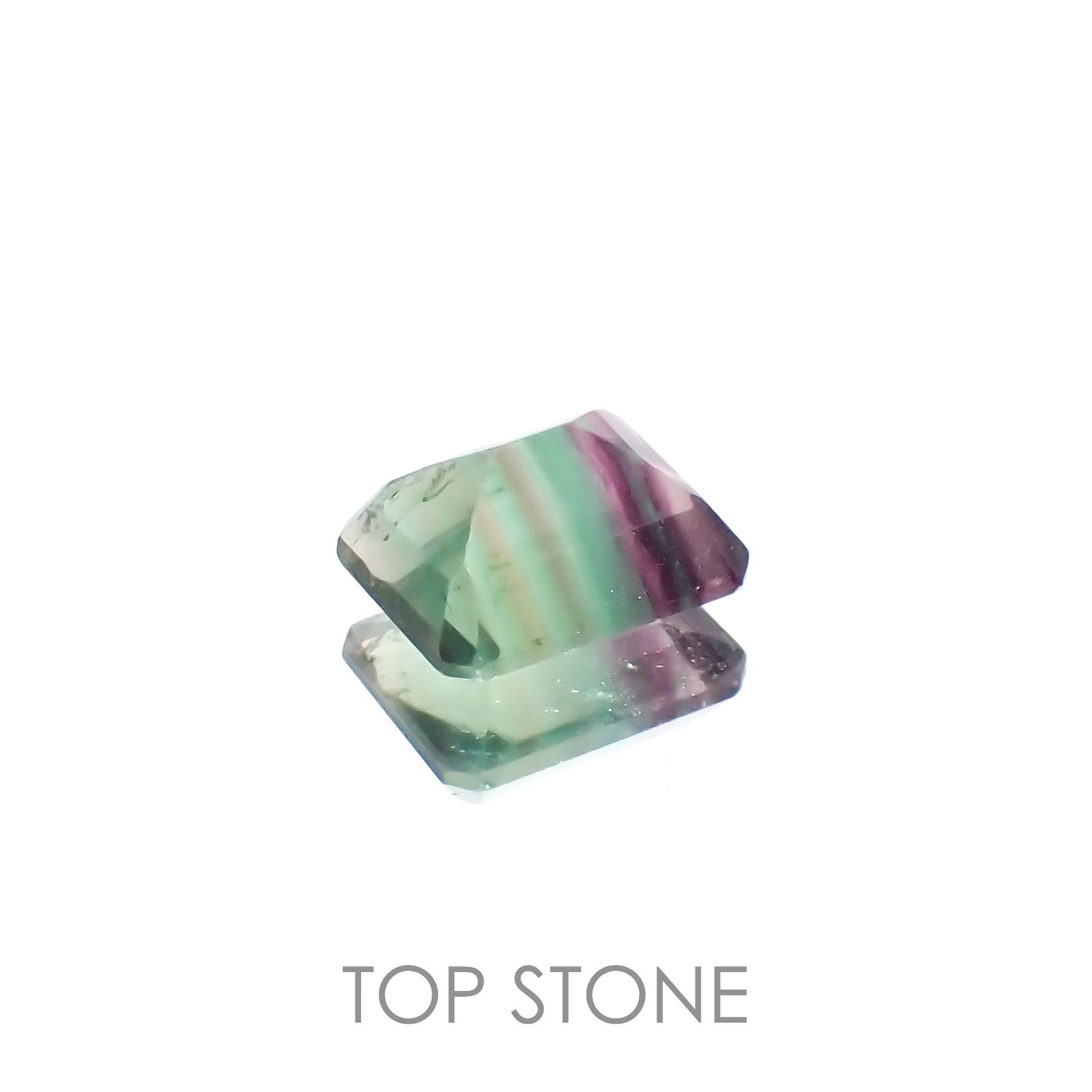 バイカラーフローライト ブラジル産 3.59ct[230119742]9.9x8mm前後