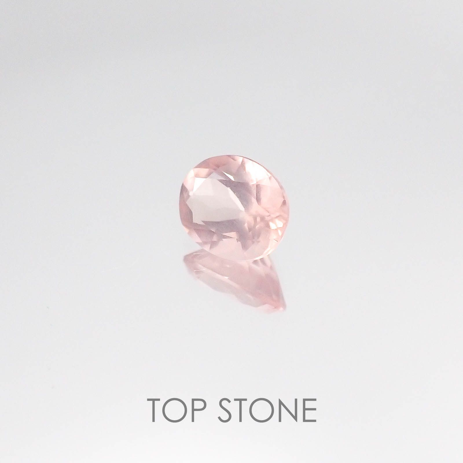ディープローズクォーツ モザンビーク産 ルース 0.56ct[20084623]6.2×5.1mm前後