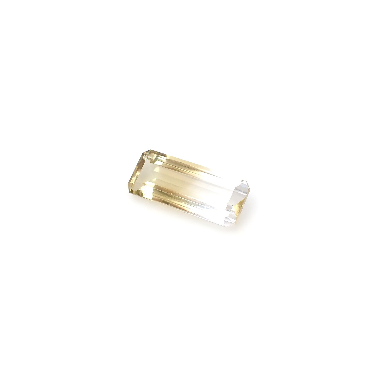 バイカラーシトリン ブラジル・ミナスジェライス州産 11.97ct[240326470]22.6x9.3mm前後