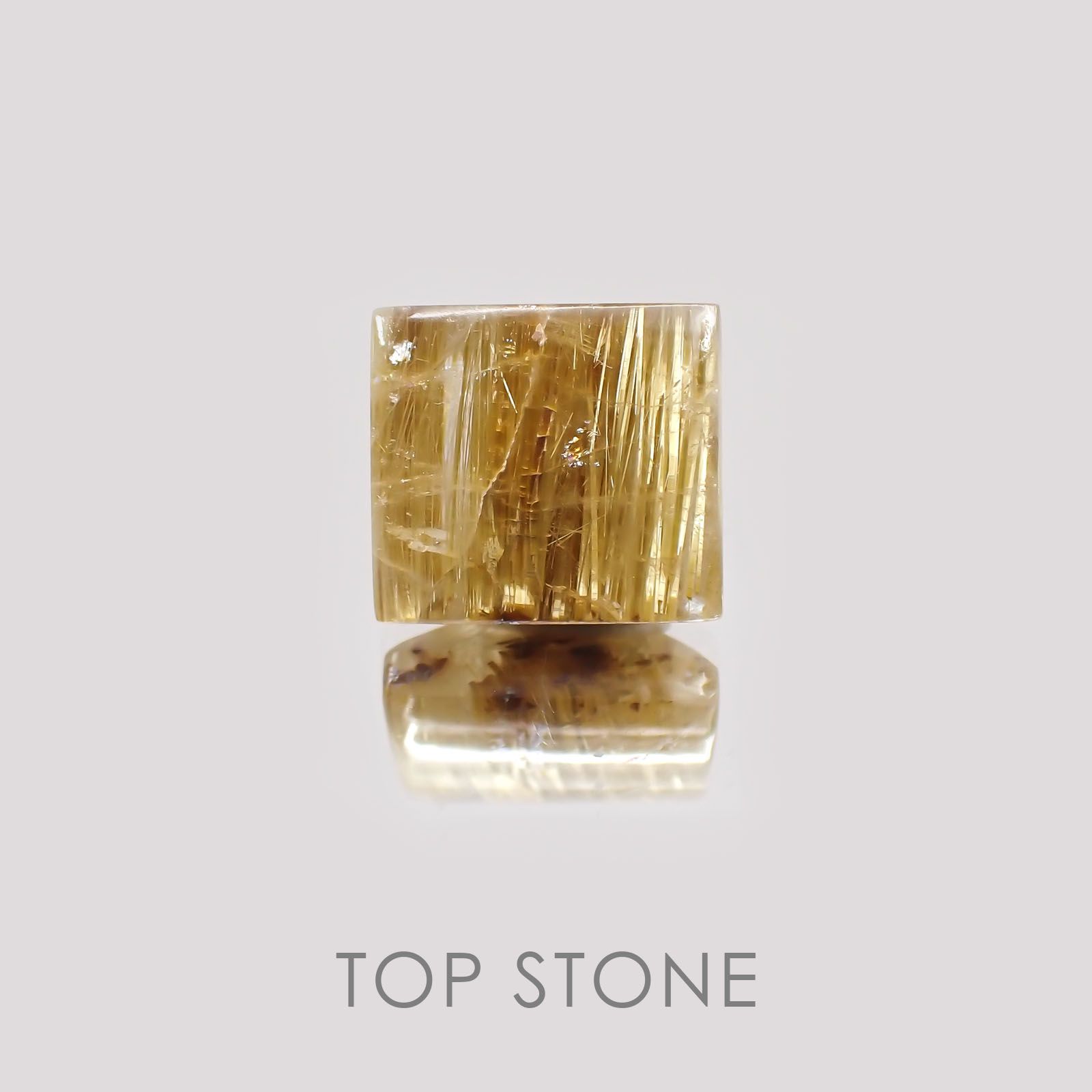 タイチンルチルクォーツ ブラジル産 ルース 4.07ct[21019174]9.7×8.8mm前後