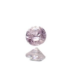 ピンクダイヤモンド(宝石名ダイアモンド I-2/FANCY LIGHT PURPLISH PINK) 0.042ct ソ付(CGL)[230120142]2.06x2.12mm前後