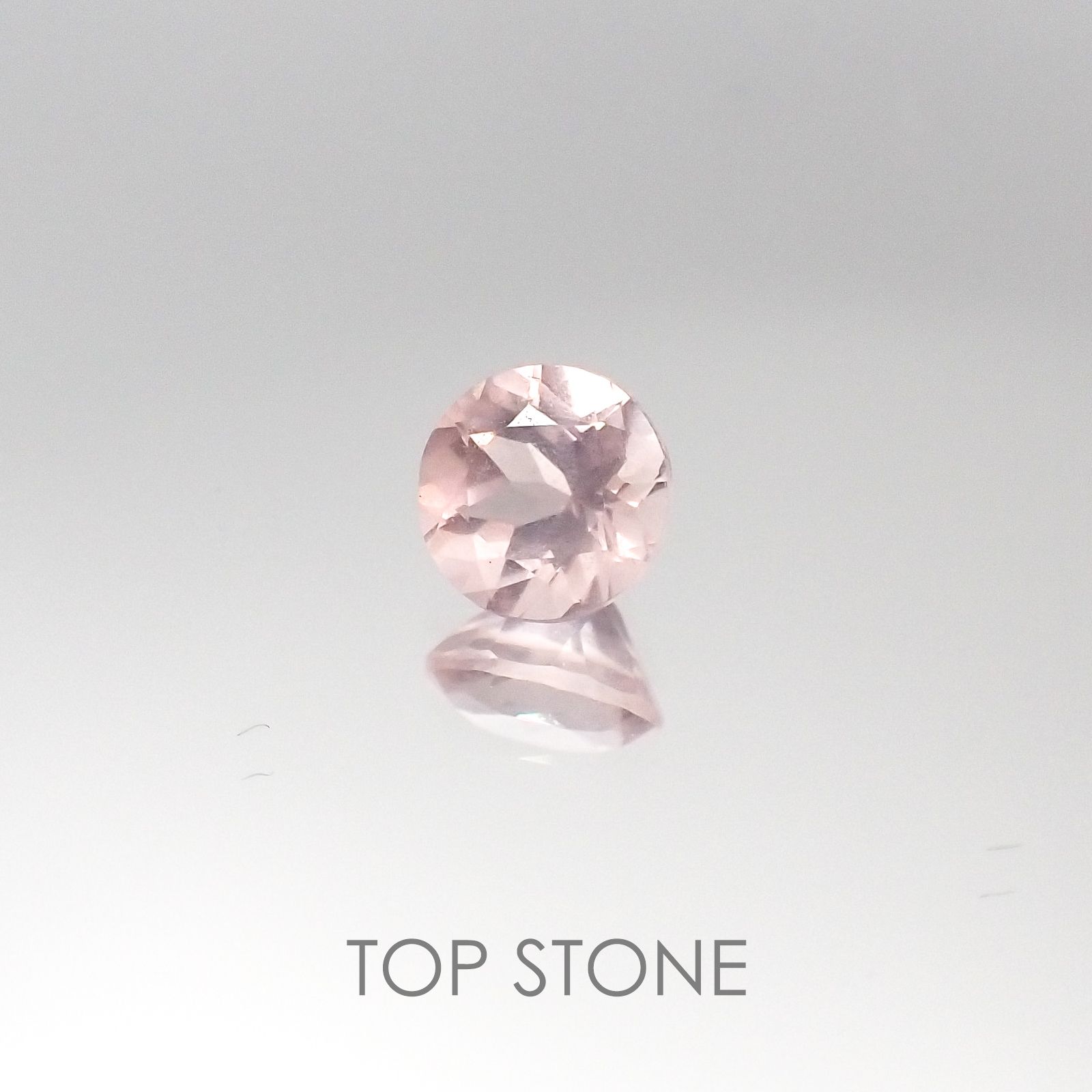 ローズクォーツ(宝石名ローズ・クォーツ) モザンビーク産 0.50ct 識別済[20095378]5.2×5.1mm前後
