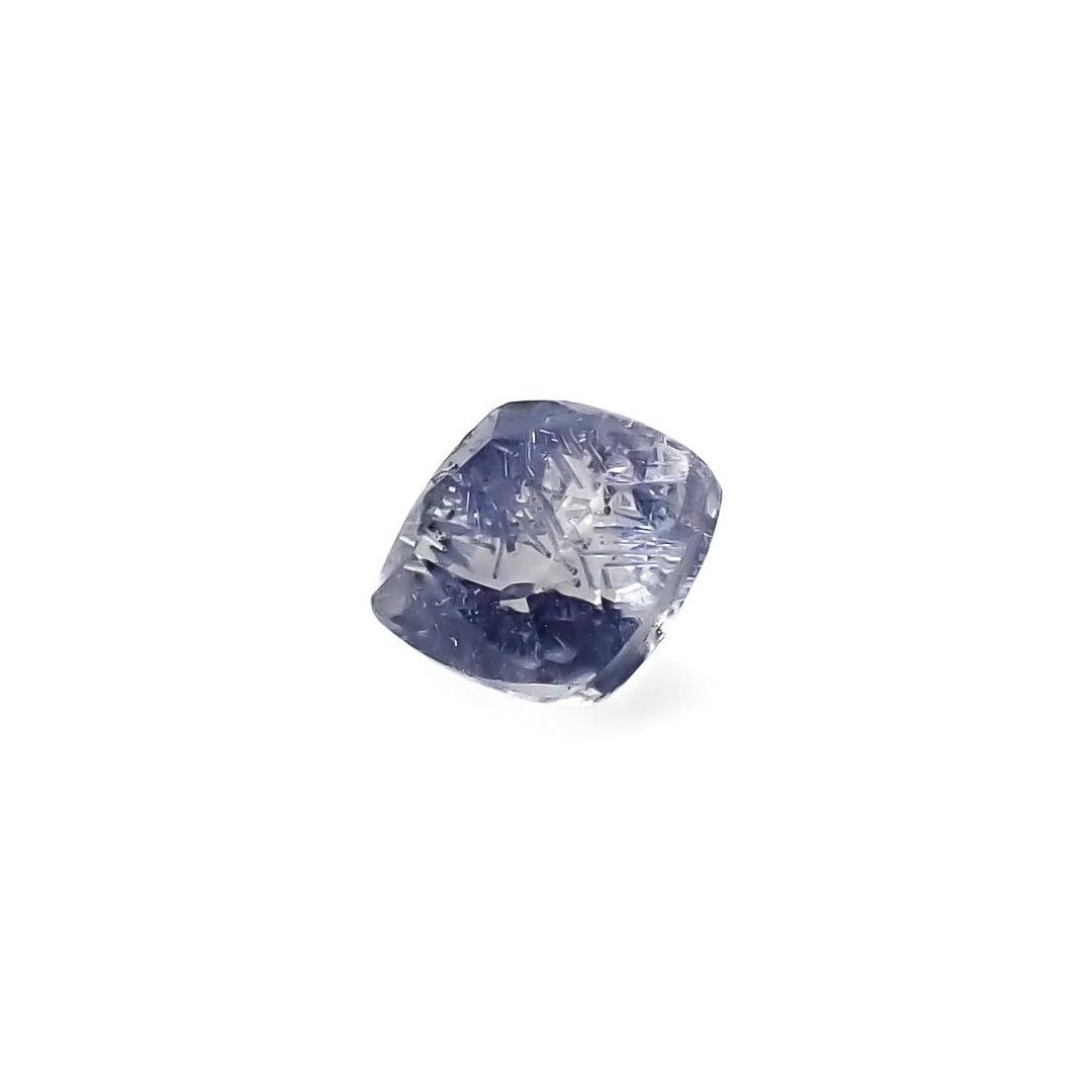 デュモルチェライトインクォーツ ブラジル産 0.45ct / 4.6x4.4mm前後 [260331857]