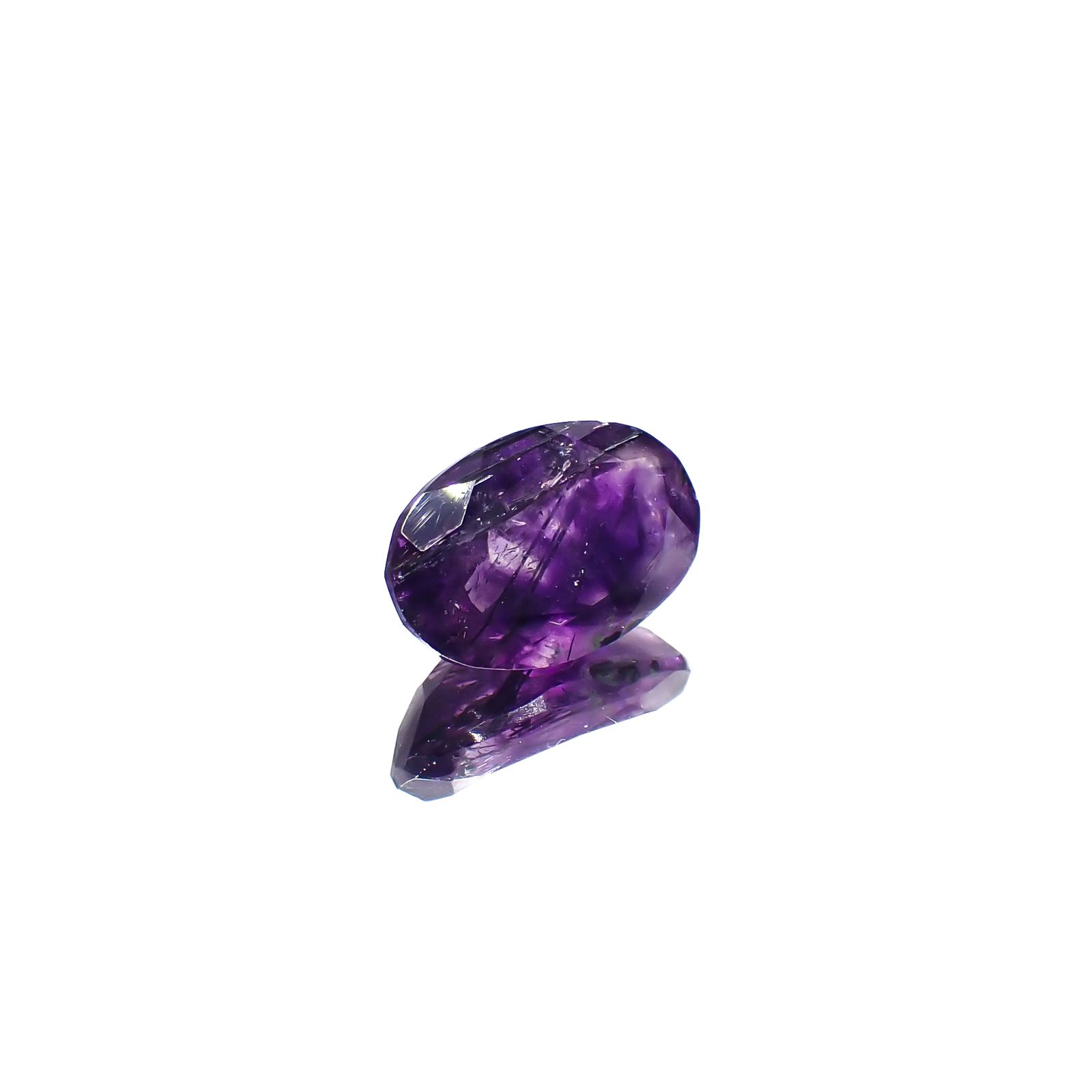 アメジストエレスチャル ナイジェリア産 3.83ct[240928870]12.7x8.4mm前後