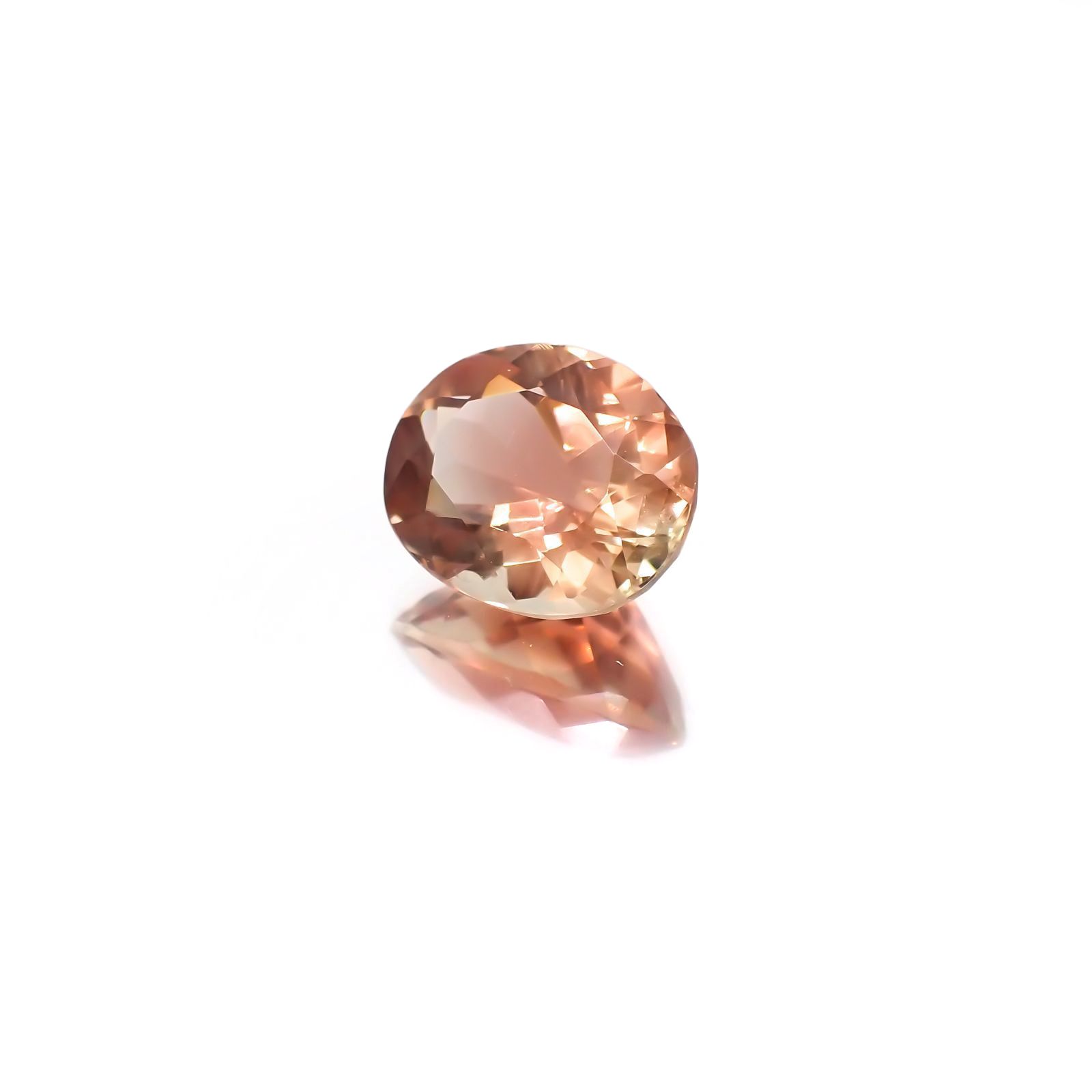 オレゴンサンストーン(宝石名ラブラドライト)アメリカ・オレゴン州産 識別済 2.21ct / 9.5x7.6mm前後 [230421892]