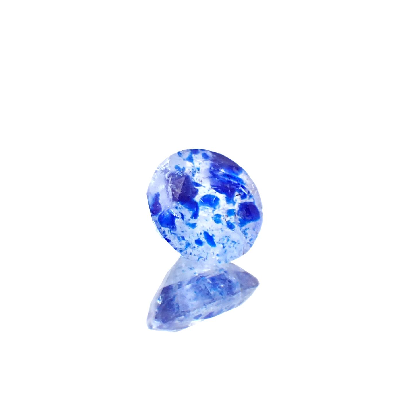 ラズライトインソーダライト フルオレッセンス アフガニスタン産 0.39ct [250530464]5.3x5.2mm前後