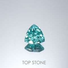 ブルーグリーンアパタイト(宝石名アパタイト)マダガスカル産 0.69ct 識別済[220515943]5.7x5.7mm前後