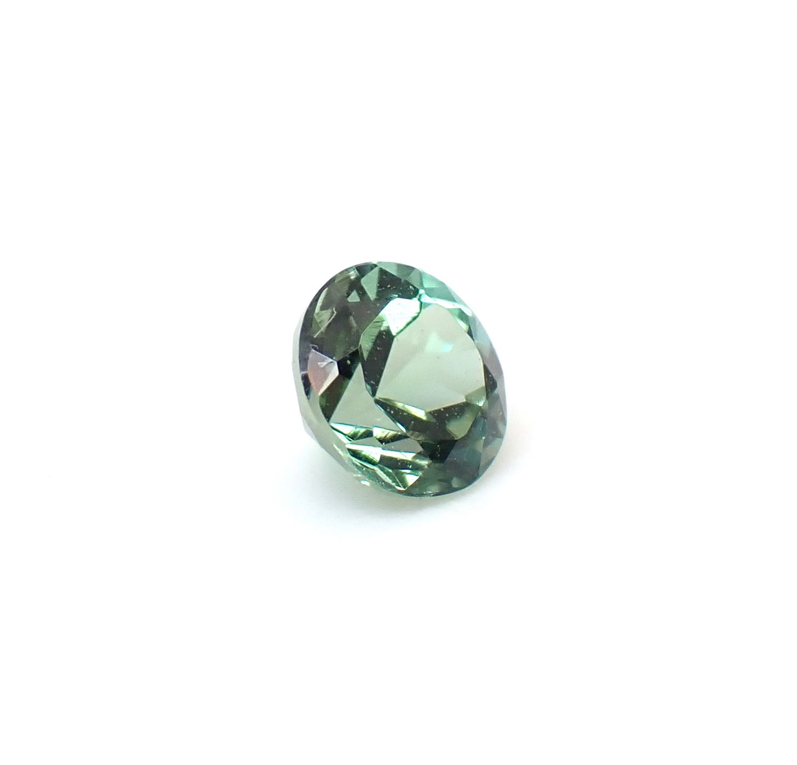 グリーンゾイサイト(宝石名グリーン・ゾイサイト)タンザニア産 識別済 0.24ct / 3.7x3.6mm前後 [260932850]
