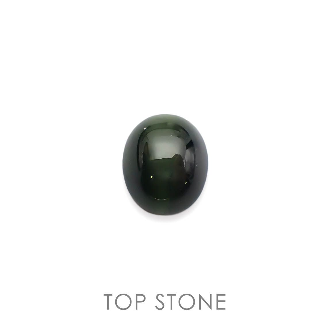 ダイオプサイドキャッツアイ(宝石名ダイオプサイト・キャッツアイ)ロシア産 4.364ct ソ付(CGL)[230120304]9.9x8.1mm前後