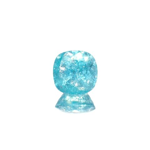 パライバトルマリン(宝石名トルマリン/別名パライバ・トルマリン) モザンビーク産 GIA鑑付 3.64ct / 9.1×9.0mm前後 [19110912]