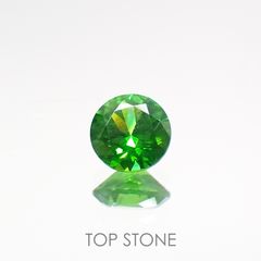 デマントイドガーネット(宝石名デマントイド・ガーネット) ロシア産 0.143ct ソ付(彩珠)[210712089]3.1×3.1mm前後