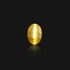 ベリルキャッツアイ(宝石名ベリル・キャッツアイ)ブラジル産 7.425ct ソ付(彩珠)[230522209]14x10mm前後