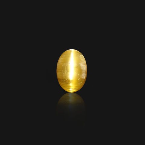 ベリルキャッツアイ(宝石名ベリル・キャッツアイ)ブラジル産 7.425ct ソ付(彩珠)[230522209]14x10mm前後