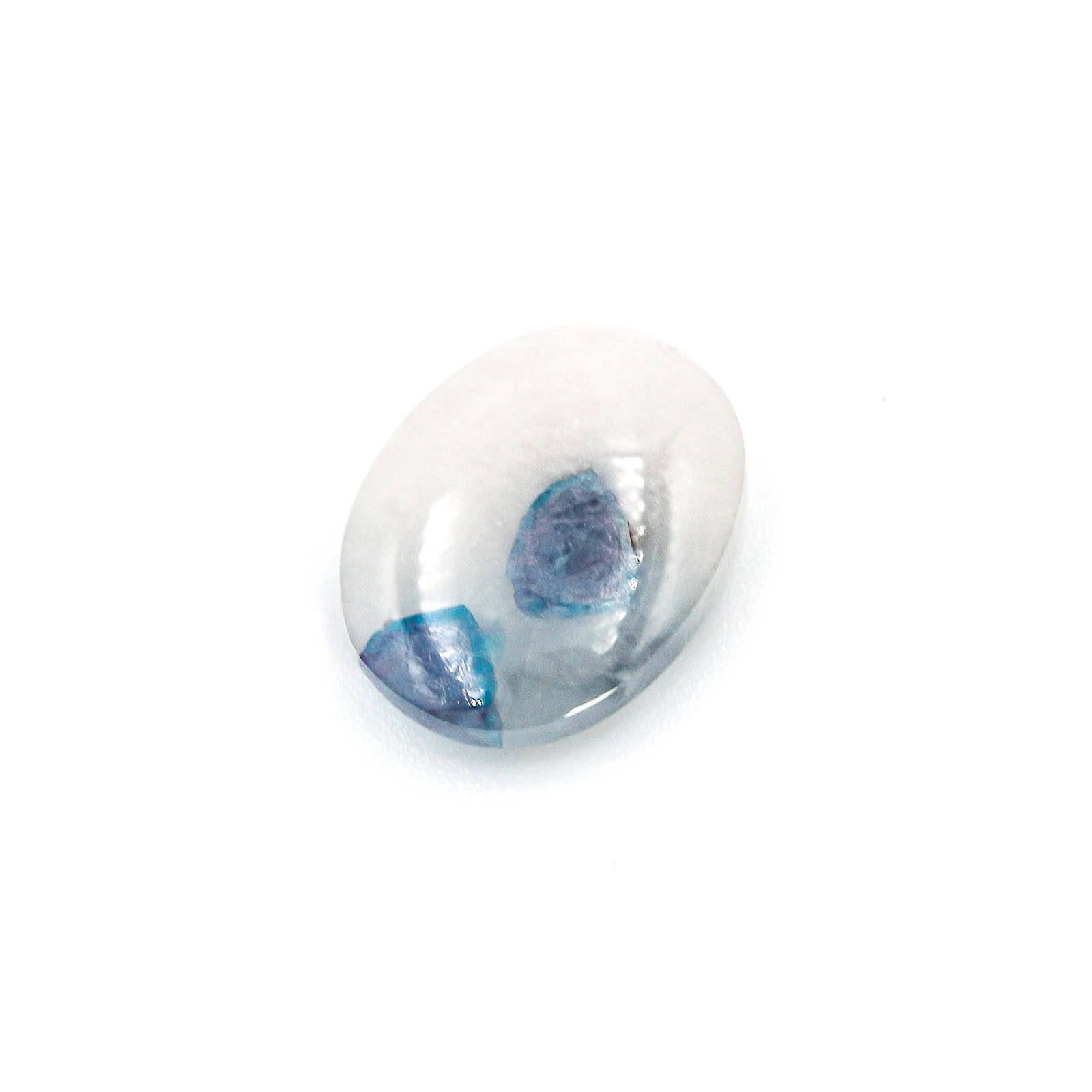 パライバトルマリンインクォーツ ブラジル産 ルース 3.46ct[20062787]12.1×9.6mm前後