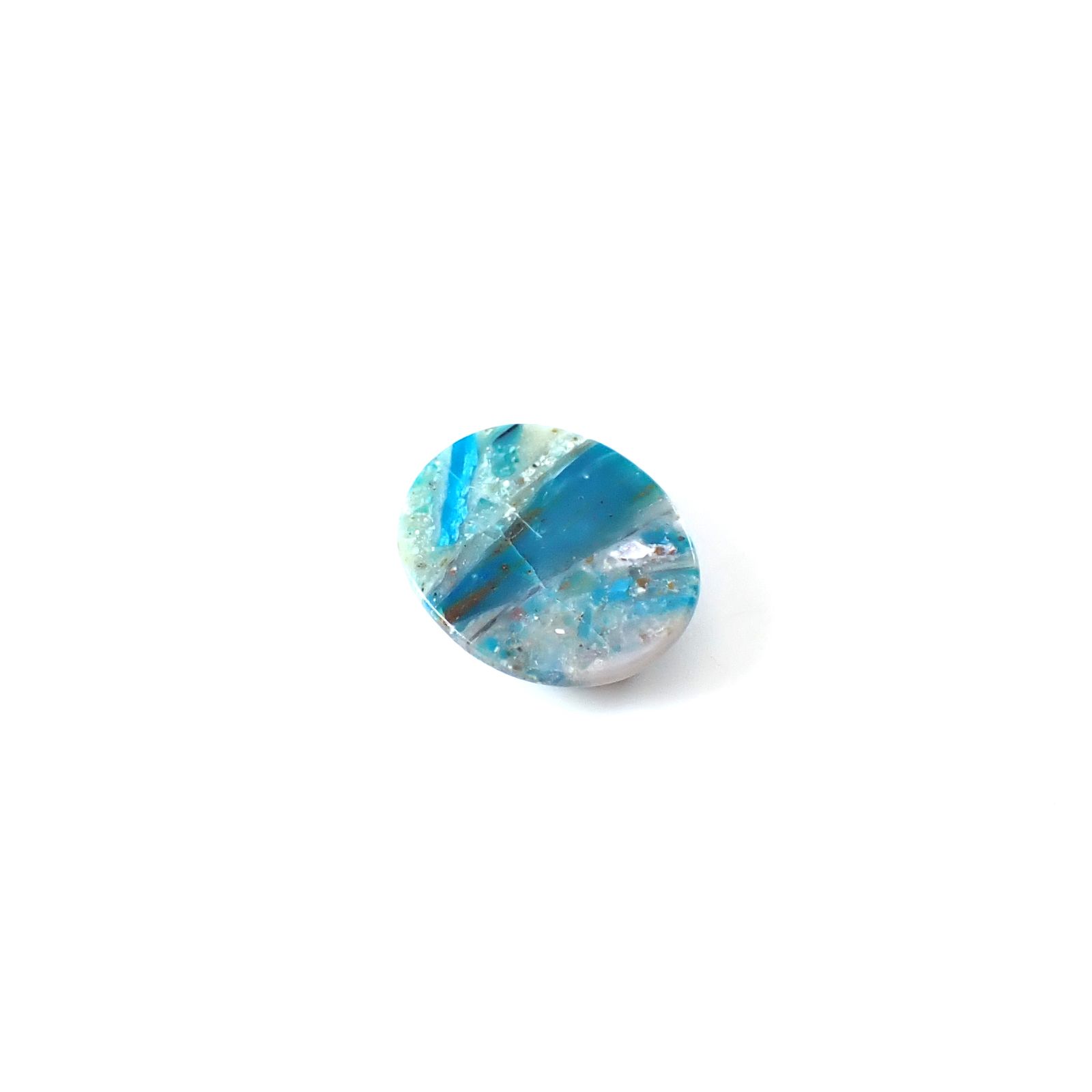 ブルーオパール ペルー産 3.76ct [250730727]13.6x10.9mm前後