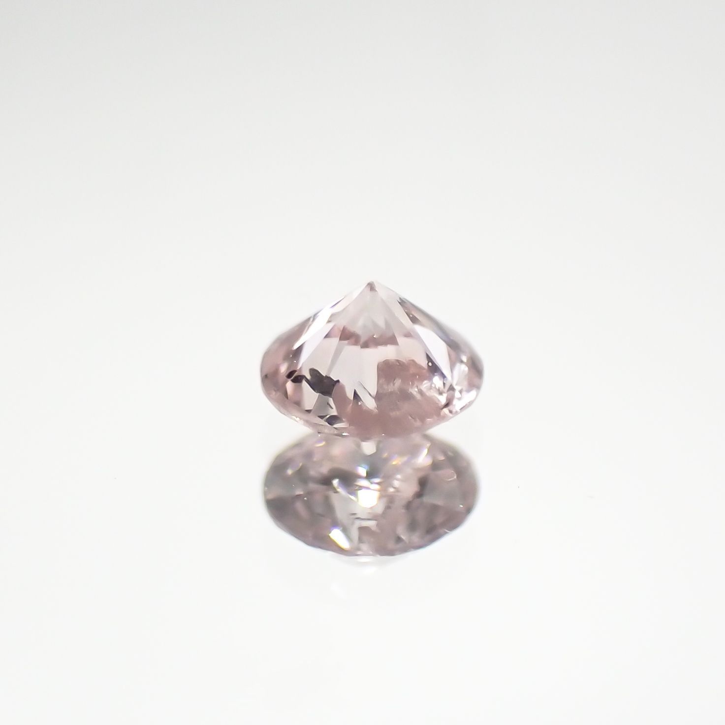 ピンクダイヤモンド I-2 / LIGHT ORANGY PINK ソーティング付き 産 ルース 0.076ct[210711783]2.6×2.6mm前後