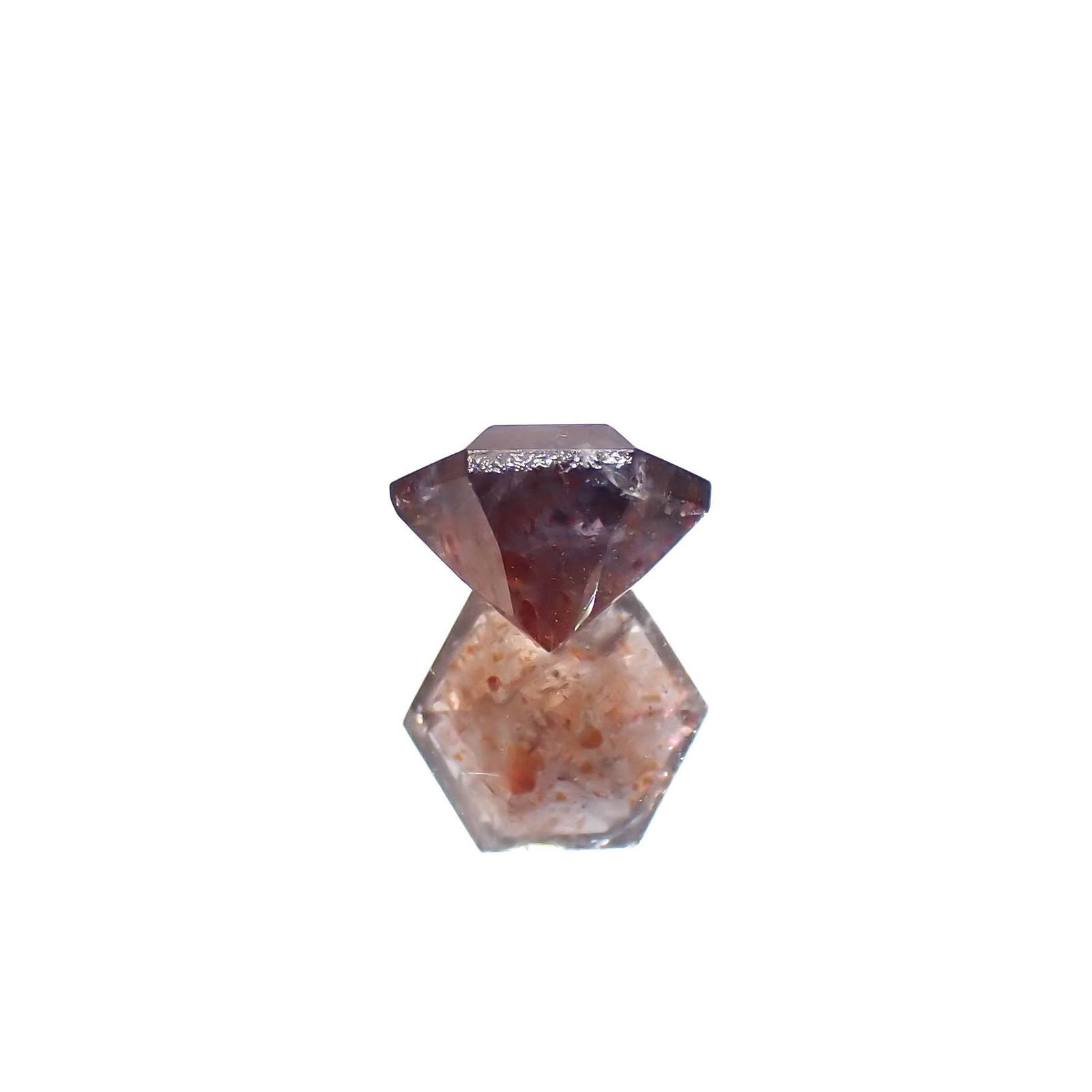 ◇ヘキサゴンカット◇ブラッドショットアイオライト インド産 0.91ct[230320940]6x5.9mm前後