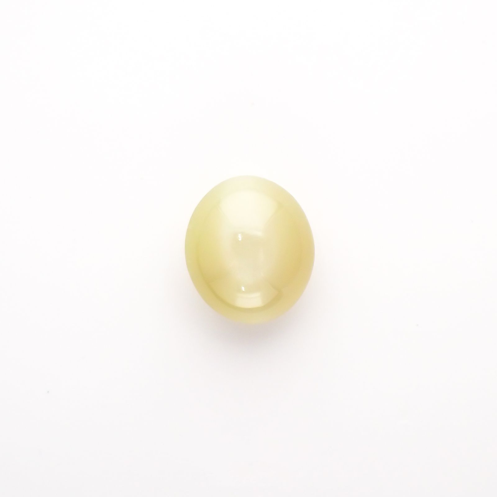 クリソベリルキャッツアイ(宝石名クリソベリル・キャッツアイ) スリランカ産 1.100ct ソ付(彩珠)[210711490]6.2×5.4mm前後