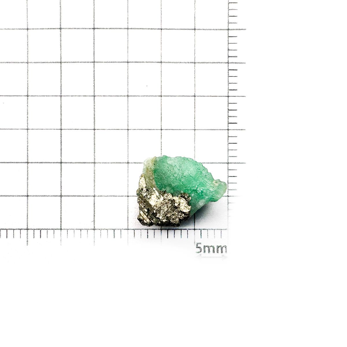 エメラルド 原石 コロンビア産 6.04ct[240427243]12.8x10.6mm前後