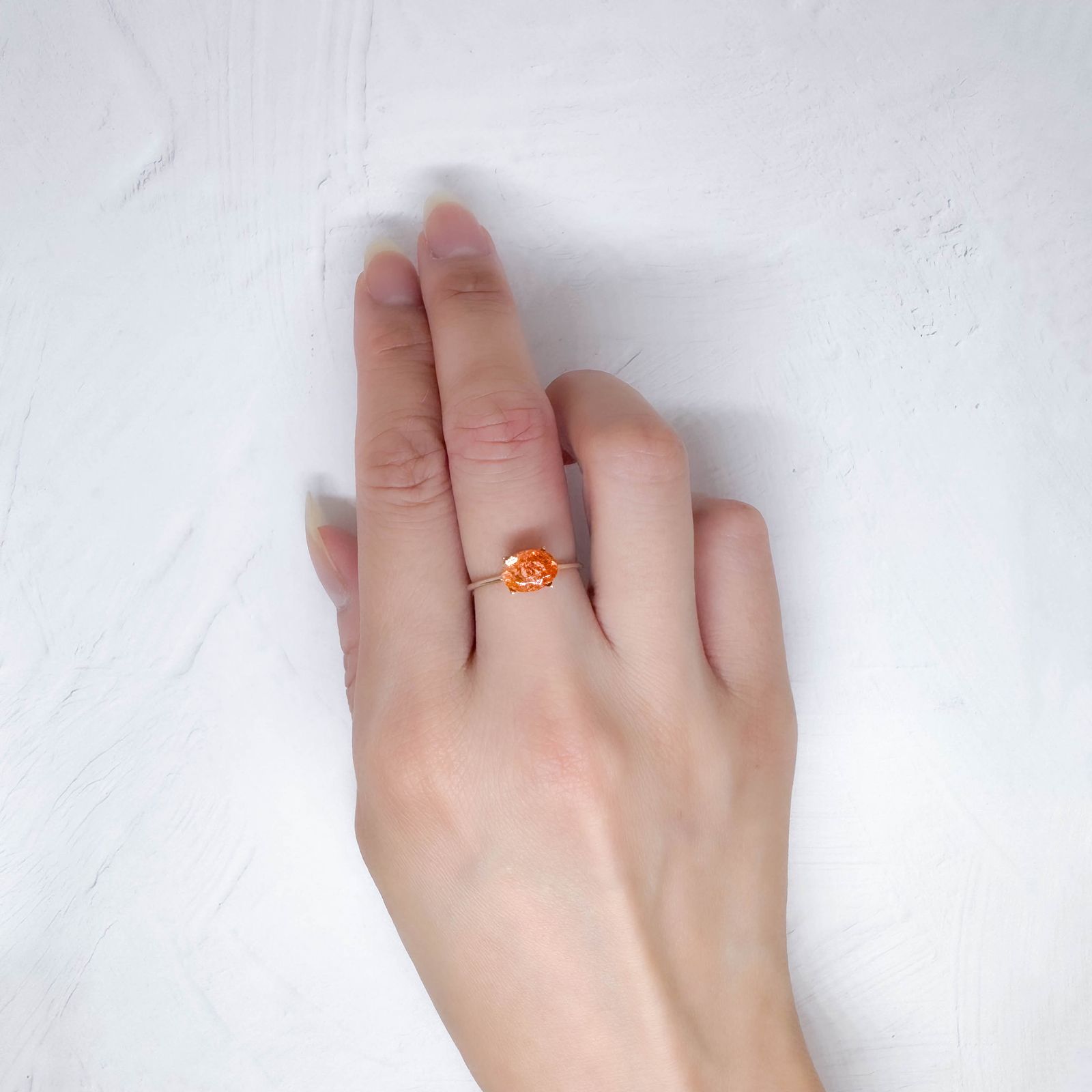 イリュージョンサンストーン(宝石名オリゴクレース)タンザニア産 1.01ct 識別済[250113872]8x6mm前後
