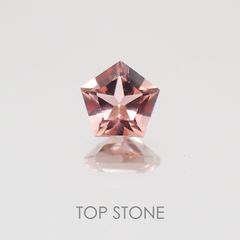 ◇ペンタゴンカット◇ピンクトルマリンSA(宝石名ピンク・トルマリン) ブラジル/アフリカ産 0.25ct 識別済[21029547]4.2×4.2mm前後