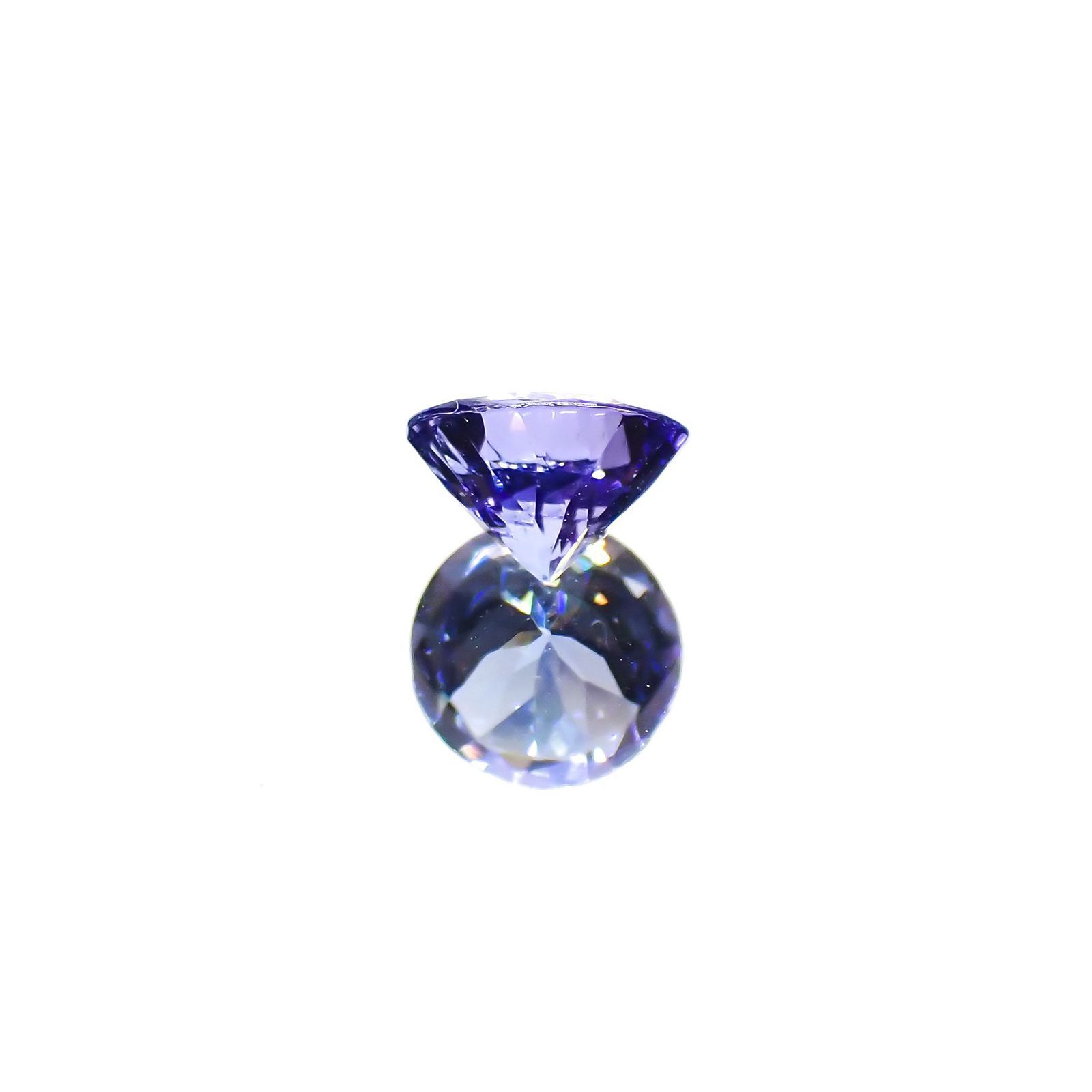 タンザナイト(宝石名タンザナイト)タンザニア産 0.57ct 識別済[230120196]5.5x5.4mm前後