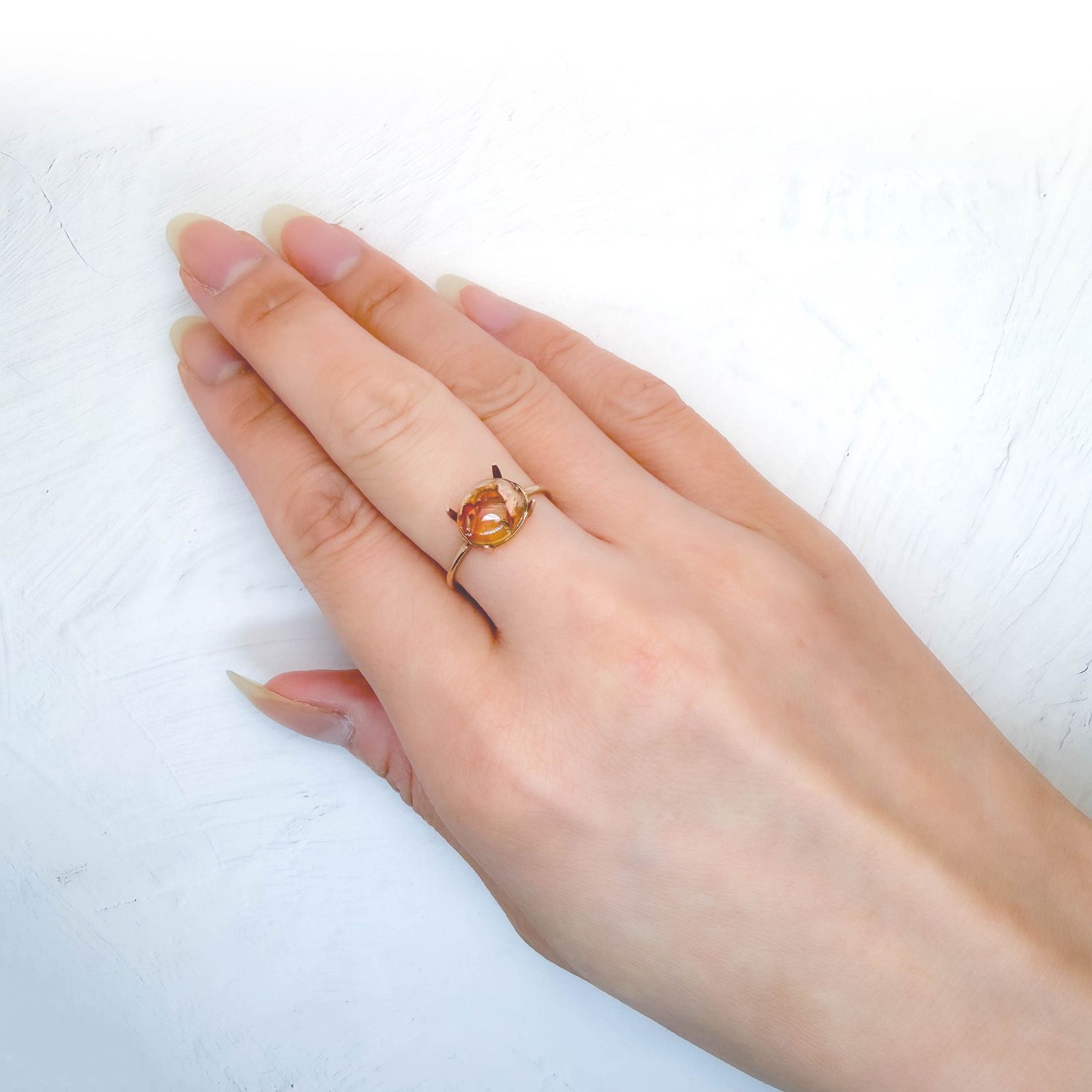 カンテラオパール メキシコ産 1.67ct / 9.1x7.7mm前後 [260933084]