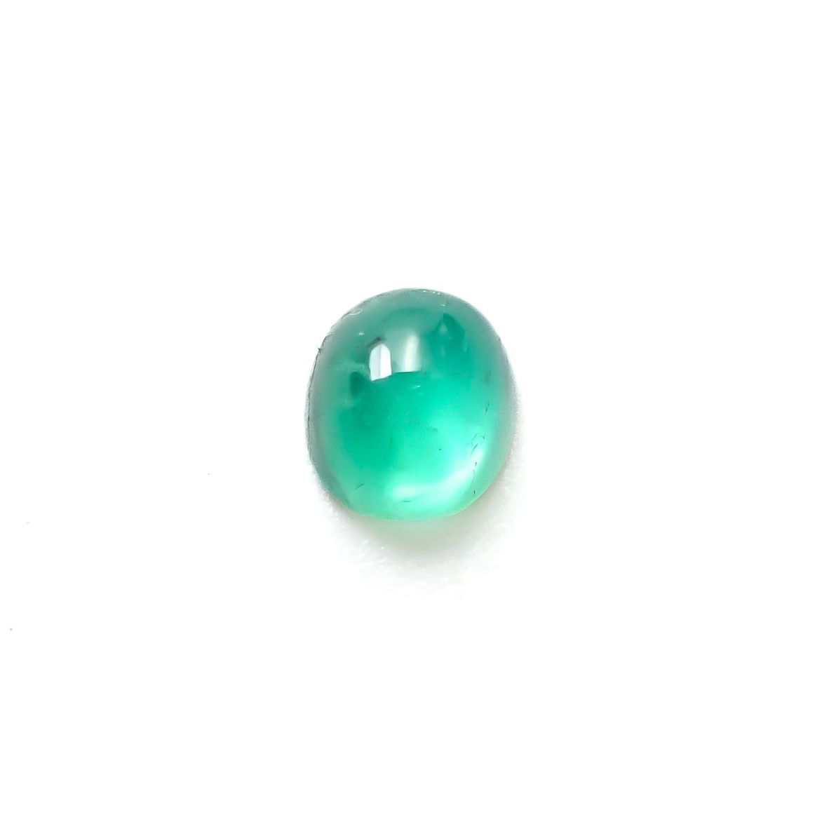 エメラルドキャッツアイ コロンビア産 0.60ct [241229547]5.1x4.6mm前後