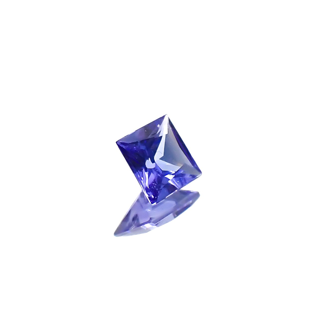 ◇プリンセスカット◇タンザナイト タンザニア産 0.28ct[240427137]3.9x3.8mm前後