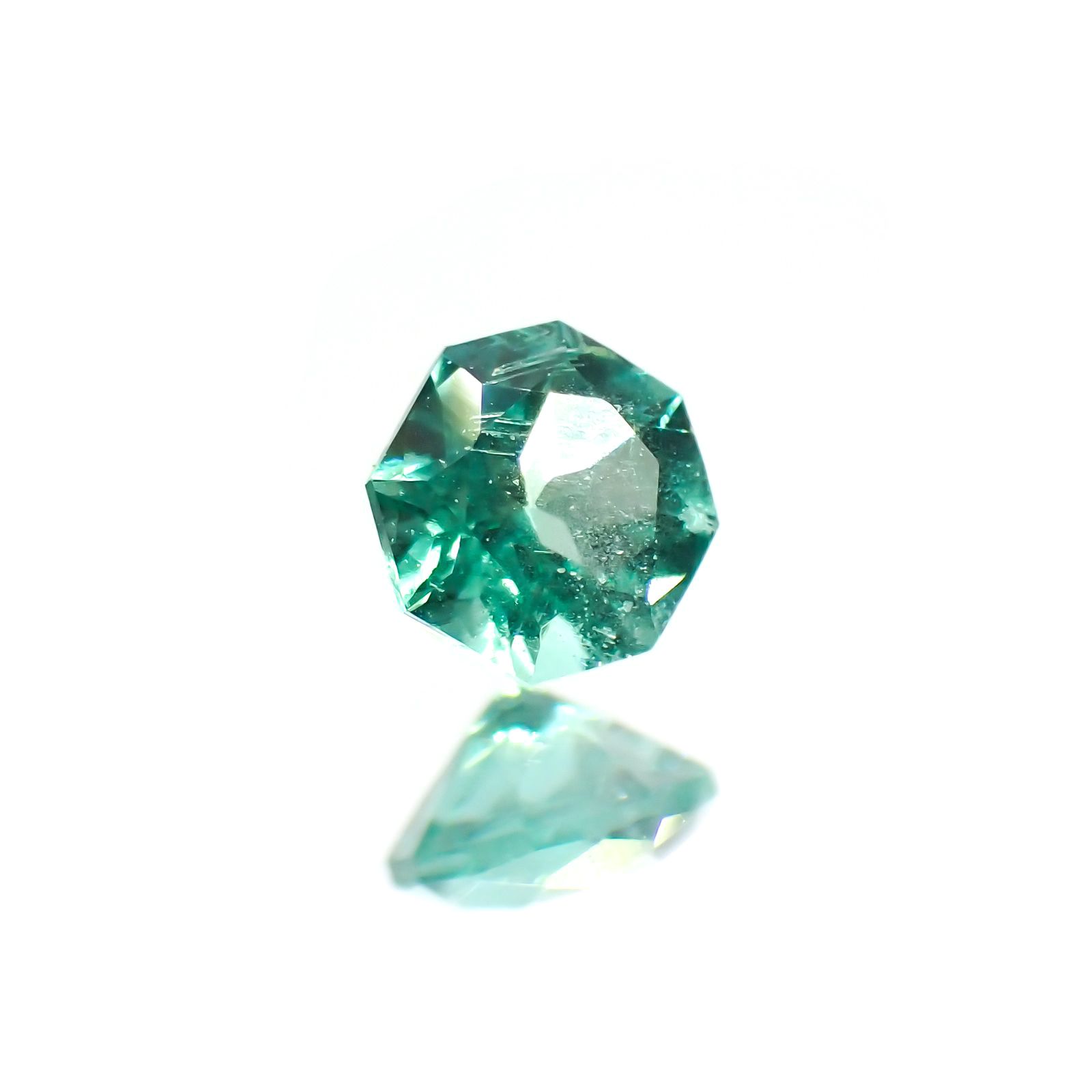 ◇オクタゴンカット◇エメラルド(宝石名エメラルド)ザンビア産 0.11ct 識別済[21018870]2.9x2.9mm前後