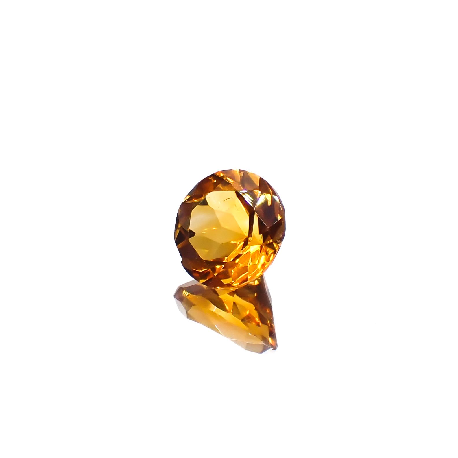 マデイラシトリン ブラジル・ミナスジェライス州産 1.79ct[240427127]7.8x7.8mm前後