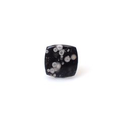 コスミックオブシディアン イタリア産 4.88ct [250730666]11.7x11.4mm前後