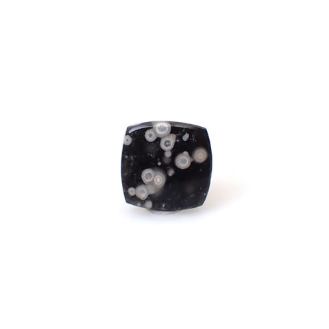 コスミックオブシディアン イタリア産 4.88ct [250730666]11.7x11.4mm前後