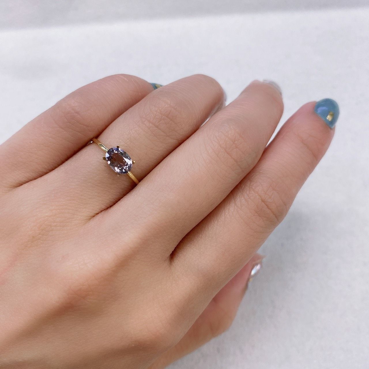 ダイアスポア カラーチェンジ(宝石名ダイアスポア) トルコ産 1.00ct 識別済[210812415]6.8×5mm前後