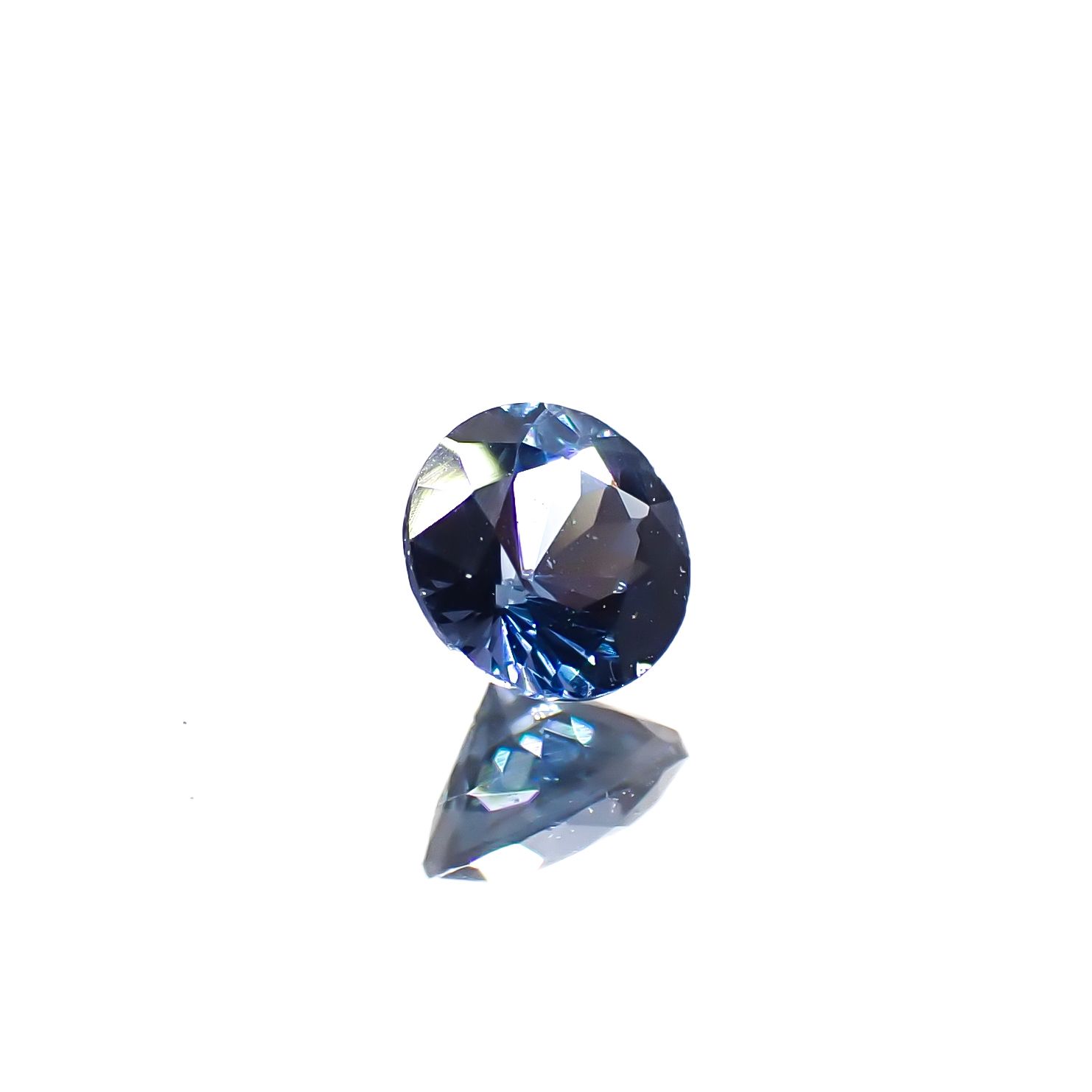 コバルトブルースピネル(宝石名ブルー・スピネル)タンザニア産 0.193ct ソ付(日独)[240929000]3.51x3.58mm前後