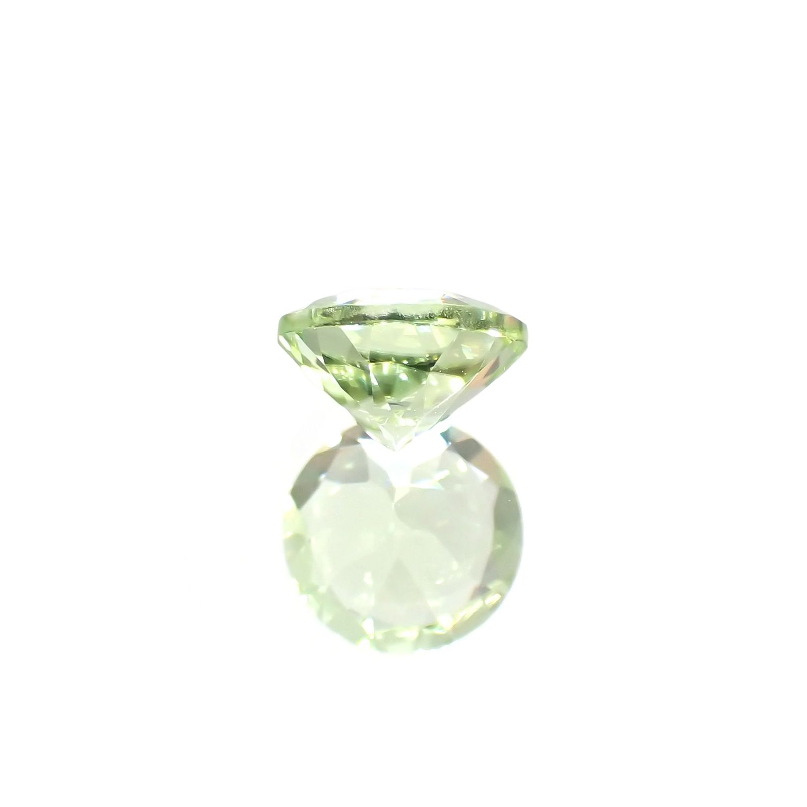 ペリドット(宝石名ペリドット) パキスタン産 識別済 1.04ct / 6.4x6.4mm前後 [210813073]