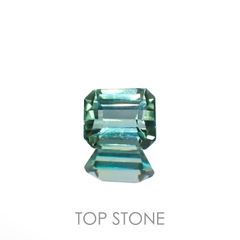 ブルーグリーントルマリン(宝石名トルマリン)ルワンダ産 0.93ct 識別済[221118986]6x5.1mm前後