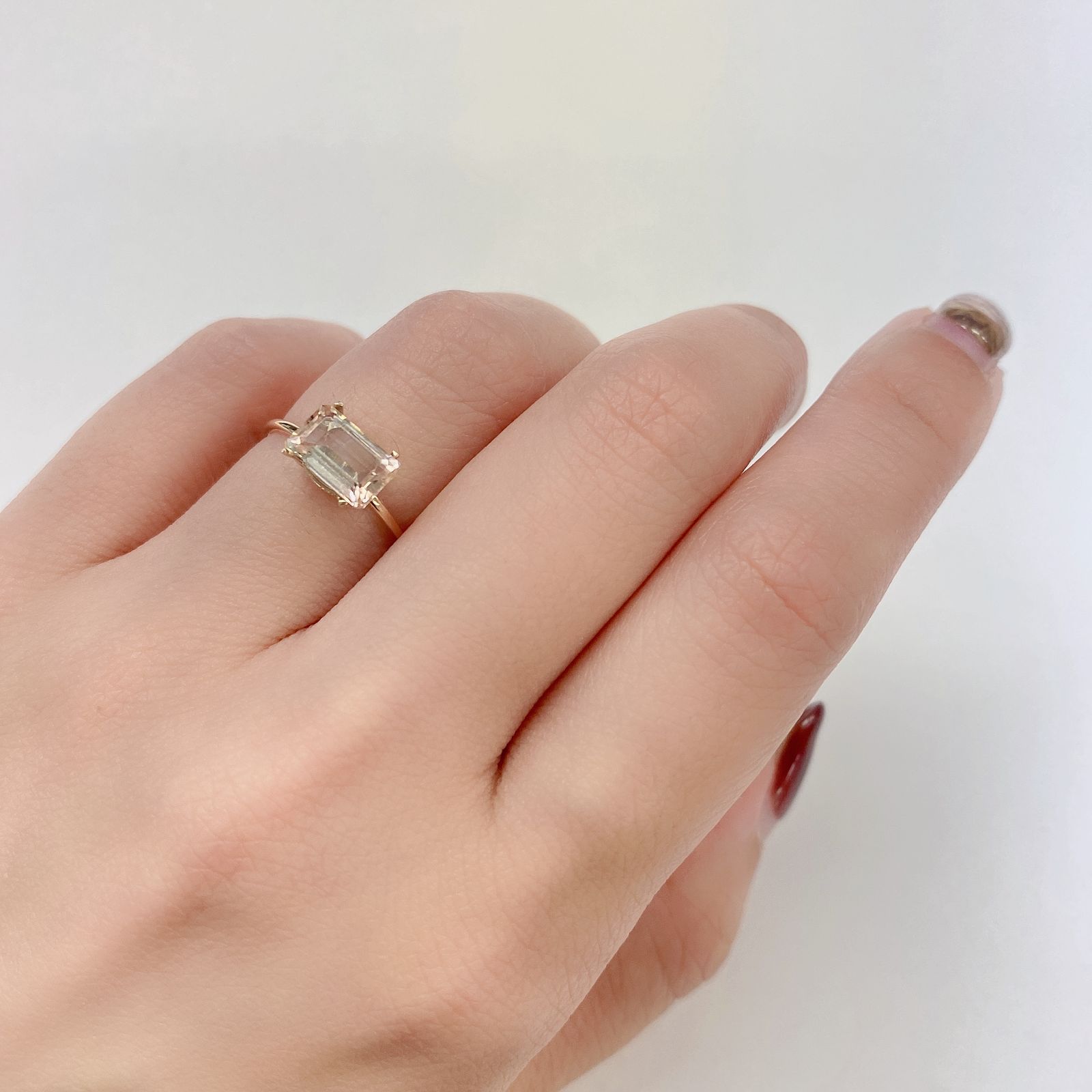 パーティカラートルマリン(宝石名パーティカラード・トルマリン) ブラジル産 1.435ct ソ付(彩珠)[210711886]8.3×5.2mm前後