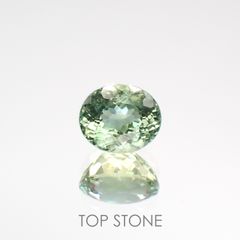 グリーンアパタイト(宝石名アパタイト) マダガスカル産 2.08ct 識別済[211113807]7.9×6.7mm前後