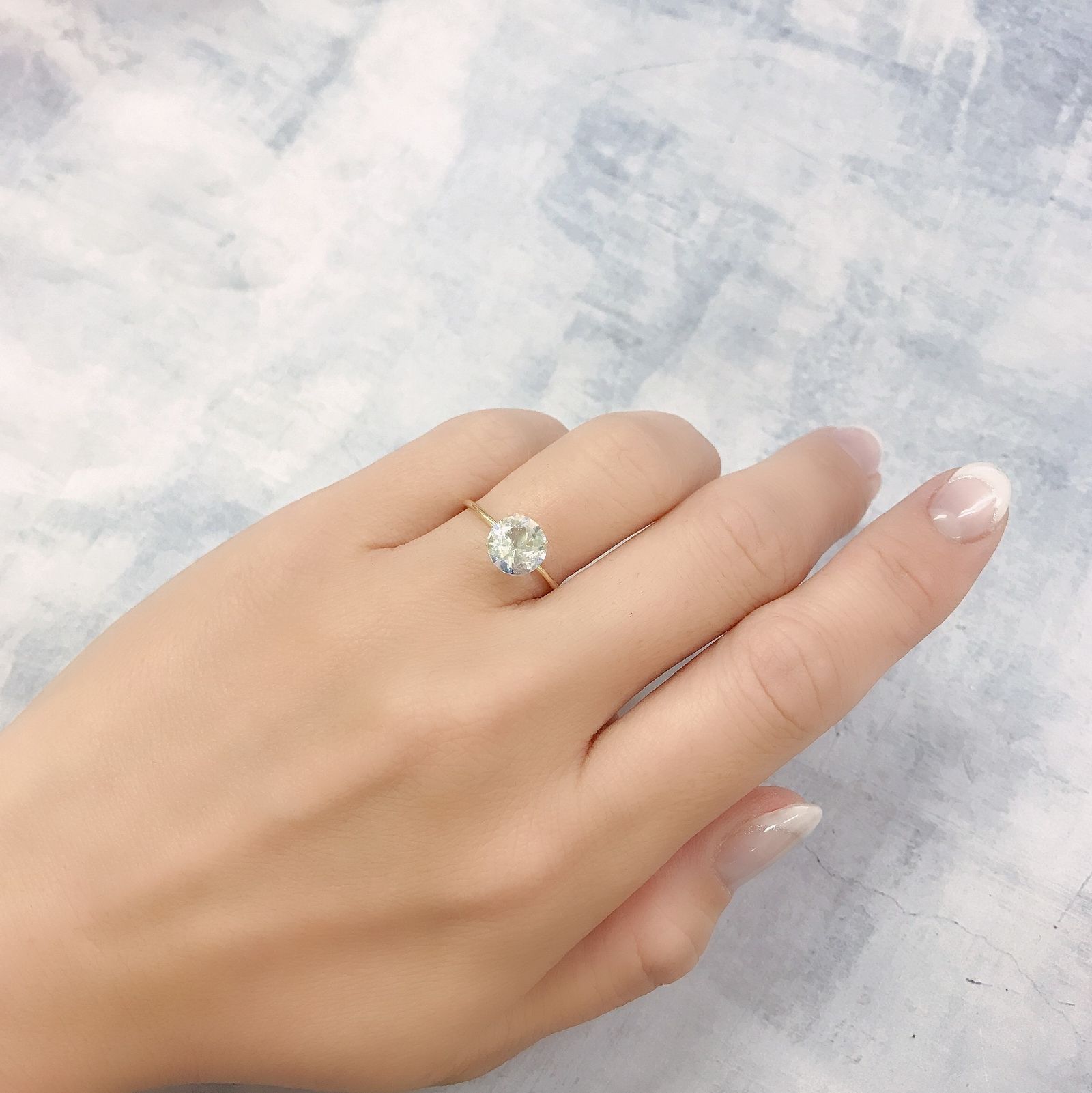 レインボームーンストーン(宝石名ラブラドライト)タンザニア産 1.33ct 識別済[220716854]7.6x7.4mm前後