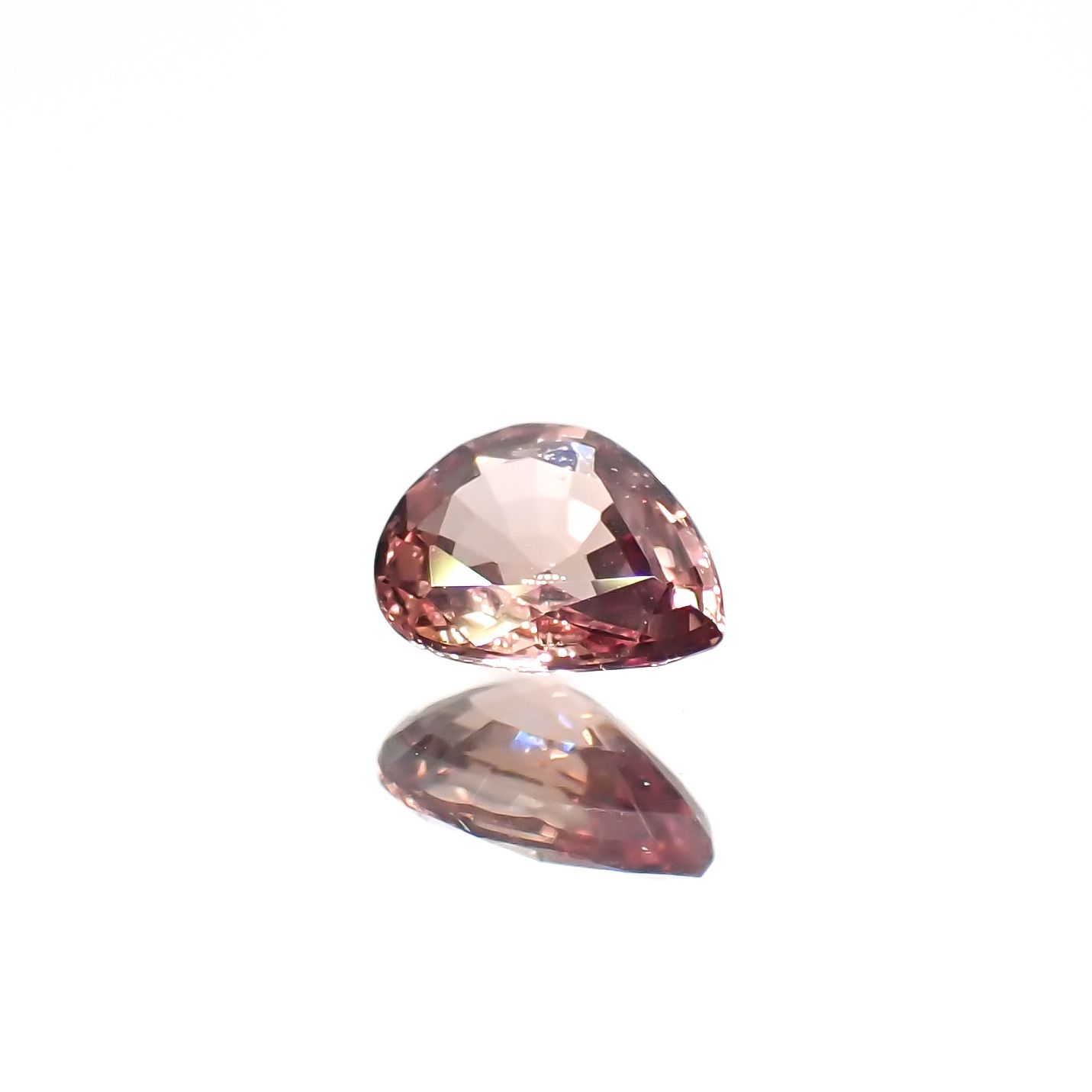 パパラチャサファイア非加熱(宝石名サファイア/別名パパラチャ・サファイア)スリランカ産 0.38ct GIA鑑付[231224695]5.1x4mm前後