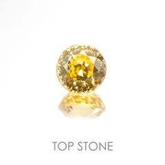 イエロージルコン スリランカ,カンボジア産 ルース 2.42ct[21018070]7×7mm前後
