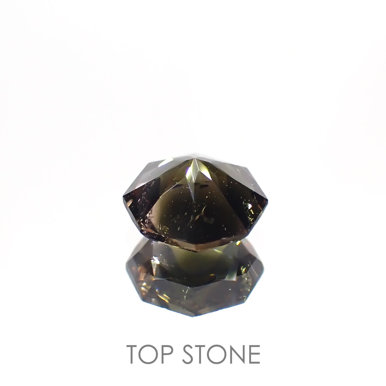 ◇オクタゴンカット◇バイカラートルマリンSA(宝石名トルマリン) ブラジル/アフリカ産 0.867ct ソ付(彩珠)[21049170]6.2×6.2mm前後