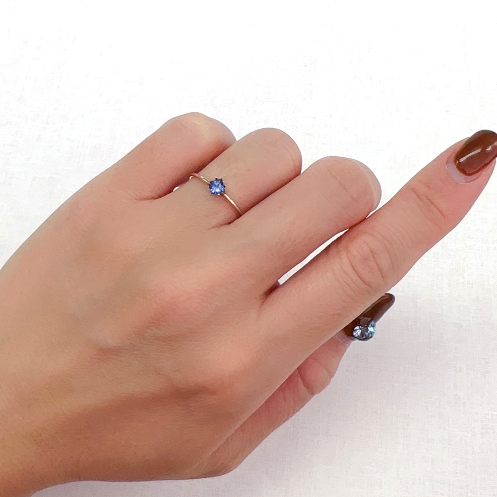 ◇プリンセスカット◇サファイア(宝石名サファイア)スリランカ産 0.21ct 識別済[231124234]3.2x3.2mm前後
