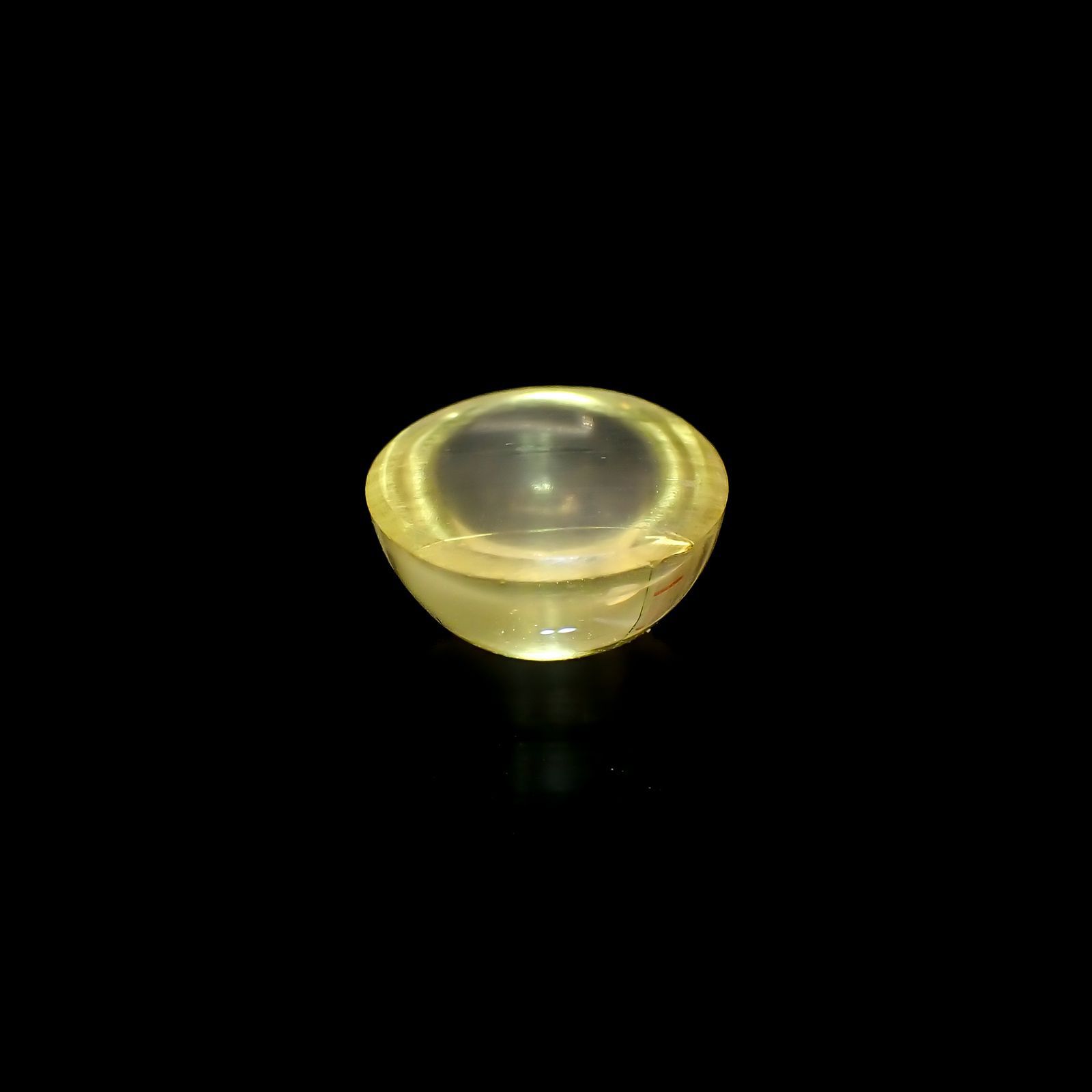 イエローベリルキャッツアイ(宝石名イエロー・ベリル キャッツアイ)ブラジル産 3.05ct 識別済[220917869]9.1x9mm前後